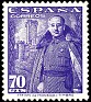 Spain 1948 Franco 70 CTS Violet Edifil 1030